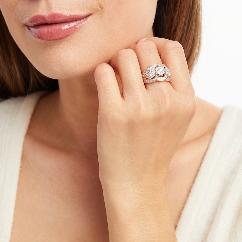 Diamond Fashion Ring 2 ct tw Round-cut 10K Rose Gold