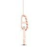 Thumbnail Image 1 of Love + Be Loved Diamond Necklace 1/10 ct tw 10K Rose Gold 18"