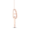 Thumbnail Image 2 of Love + Be Loved Diamond Necklace 1/10 ct tw 10K Rose Gold 18&quot;