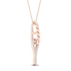 Thumbnail Image 3 of Love + Be Loved Diamond Necklace 1/10 ct tw 10K Rose Gold 18&quot;
