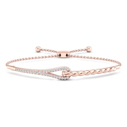 Love + Be Loved Diamond Bolo Bracelet 1/2 ct tw 10K Rose Gold