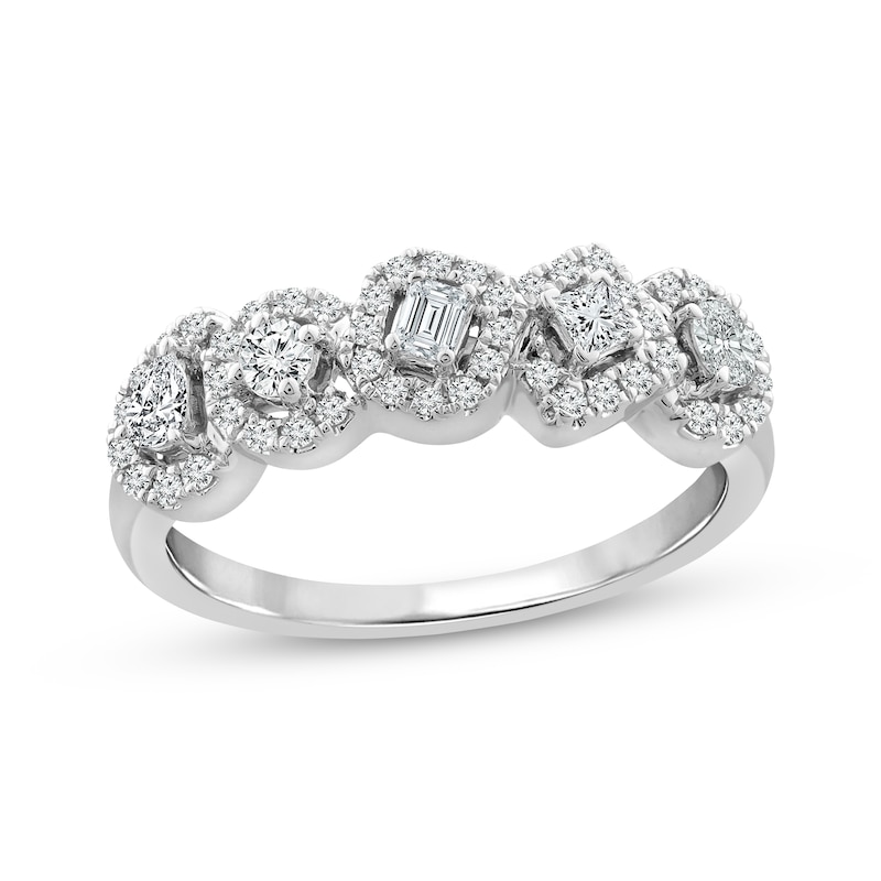 Main Image 1 of Diamond Ring 1/2 ct tw 10K White Gold