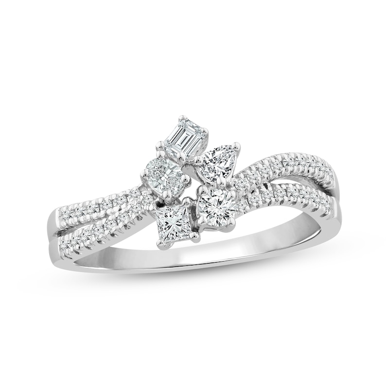 Main Image 1 of Diamond Ring 1/2 ct tw 10K White Gold