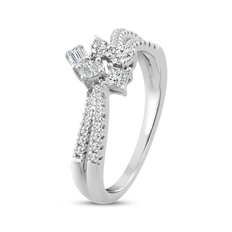 Diamond Ring 1/2 ct tw 10K White Gold