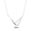 Thumbnail Image 2 of Love + Be Loved Diamond Necklace 1/3 ct tw Sterling Silver 18"