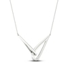 Thumbnail Image 3 of Love + Be Loved Diamond Necklace 1/3 ct tw Sterling Silver 18&quot;