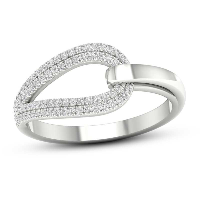 Main Image 1 of Love + Be Loved Diamond Ring 1/5 ct tw 10K White Gold