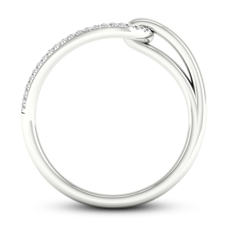 Main Image 4 of Love + Be Loved Diamond Ring 1/5 ct tw 10K White Gold