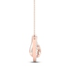Thumbnail Image 3 of Love + Be Loved Diamond Necklace 1/6 ct tw 10K Rose Gold 18"