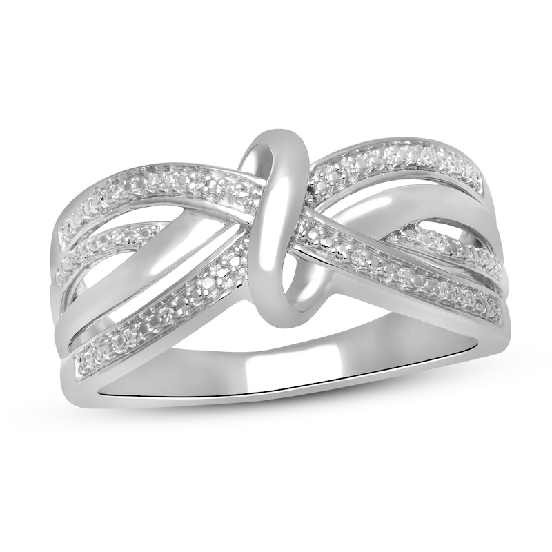 Main Image 1 of Diamond Accent Ring Sterling Silver