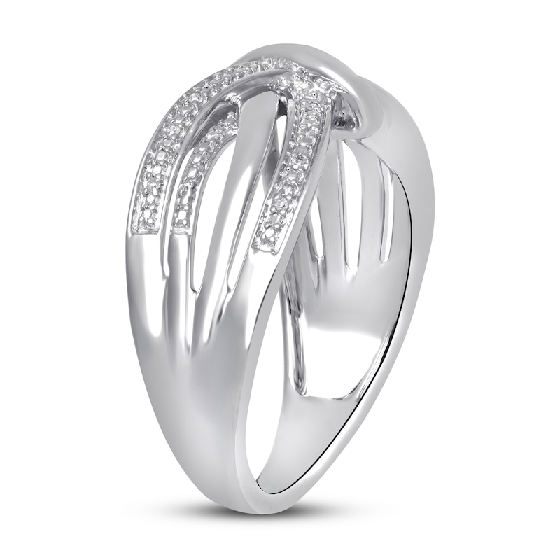 Main Image 2 of Diamond Accent Ring Sterling Silver