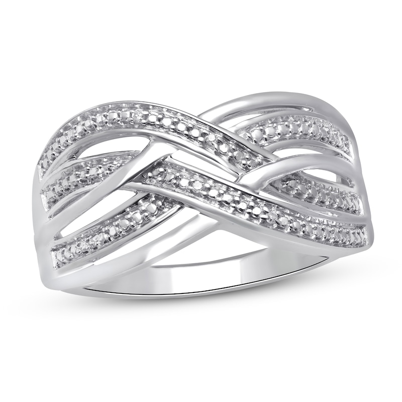 Main Image 1 of Diamond Accent Ring Sterling Silver