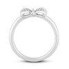 Disney Treasures Minnie Mouse Diamond Bow Ring 1/10 ct tw Round-Cut Sterling Silver