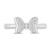 Disney Treasures Minnie Mouse Diamond Bow Ring 1/10 ct tw Round-Cut Sterling Silver