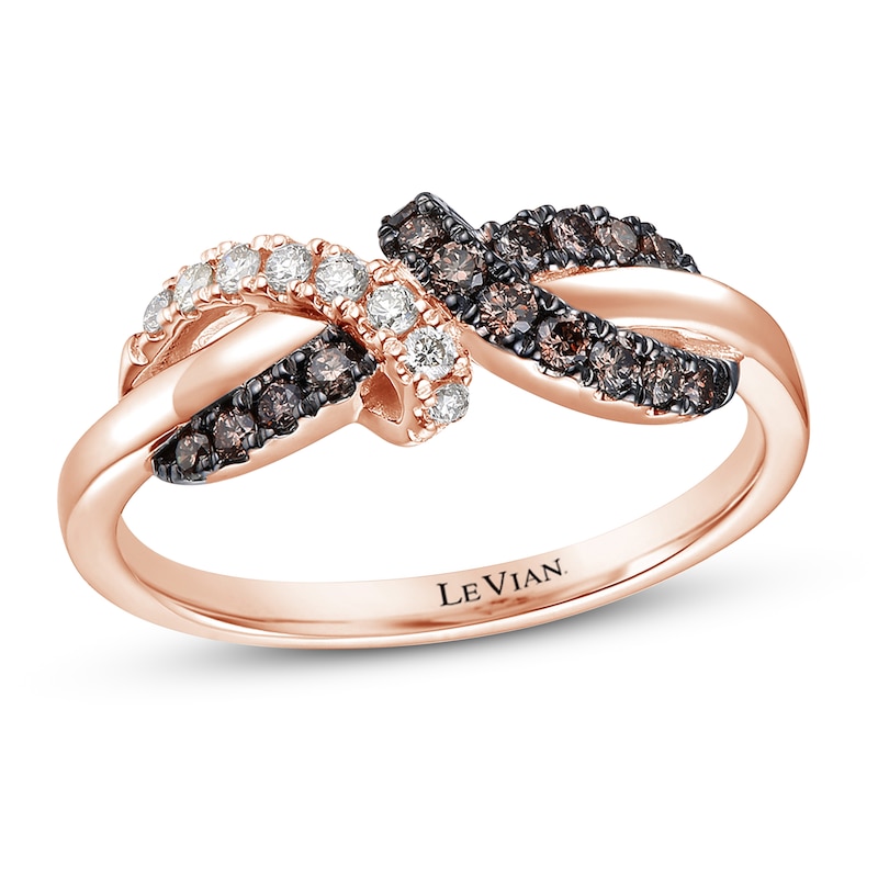 Main Image 1 of Le Vian Diamond Ring 1/4 ct tw 14K Strawberry Gold