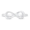 Thumbnail Image 1 of Diamond Infinity Ring 1/20 ct tw 10K White Gold