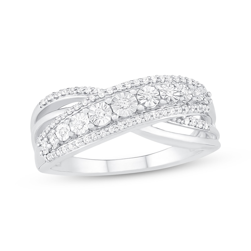 Diamond Ring 1/5 ct tw Round-cut Sterling Silver | Kay