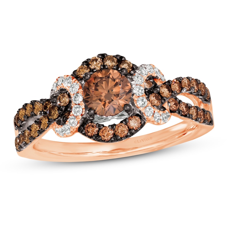 Le Vian Diamond Ring 1 ct tw 14K Strawberry Gold with 360