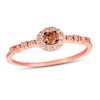 Thumbnail Image 1 of Le Vian Chocolate Diamond Ring 1/4 ct tw 14K Strawberry Gold