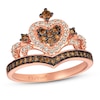 Thumbnail Image 0 of Le Vian Chocolate Diamond Royalty Tiara Ring 1/2 ct tw 14K Strawberry Gold