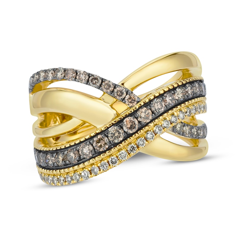 Main Image 1 of Le Vian Diamond 20th Anniversary Ring 1 ct tw 14K Honey Gold