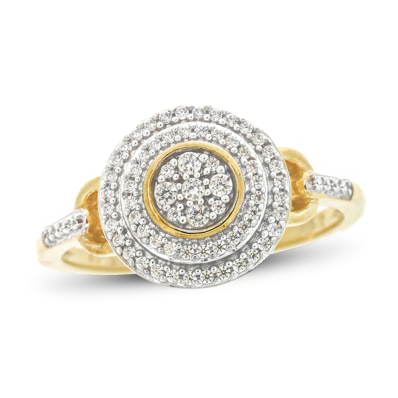 Main Image 1 of Diamond Ring 1/4 ct tw Round-cut 10K Yellow Gold