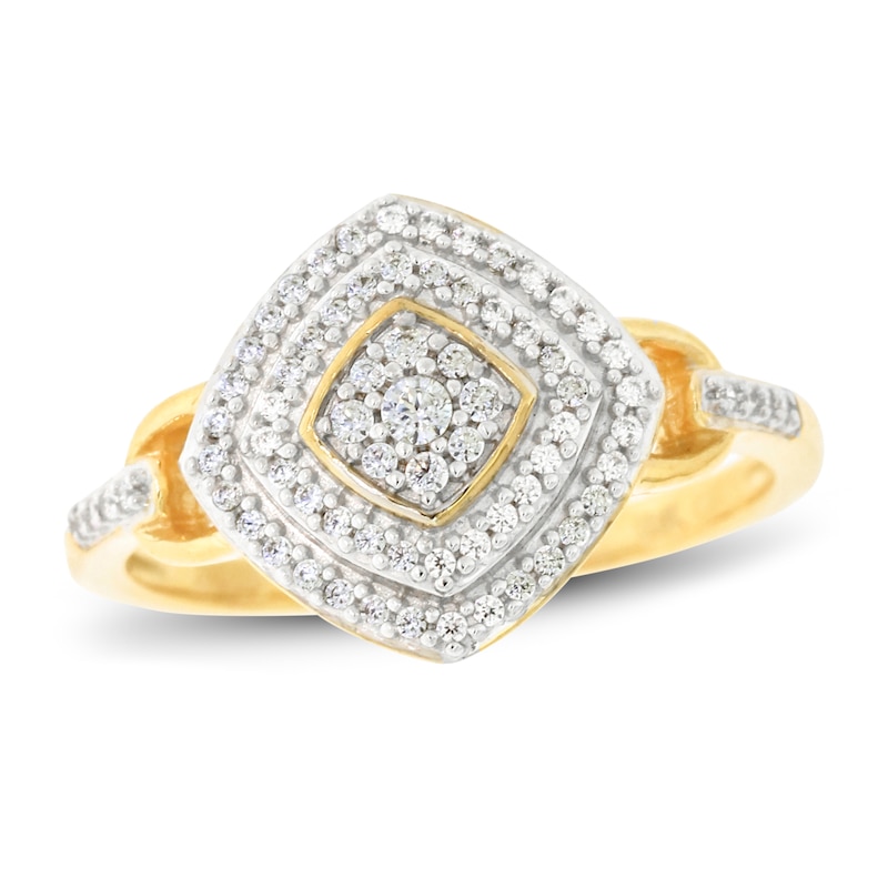 Main Image 1 of Diamond Ring 1/4 ct tw Round-cut 10K Yellow Gold
