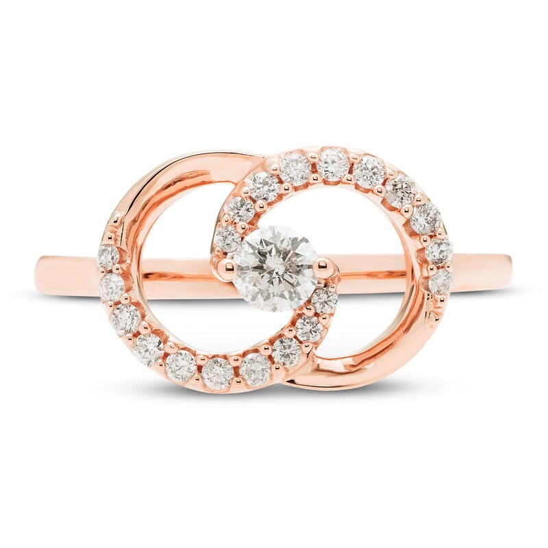 Encircled by Love Diamond Ring 1/3 ct tw Round-cut 10K Rose Gold