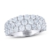 THE LEO Diamond Anniversary Ring 3 ct tw Round-Cut 14K White Gold