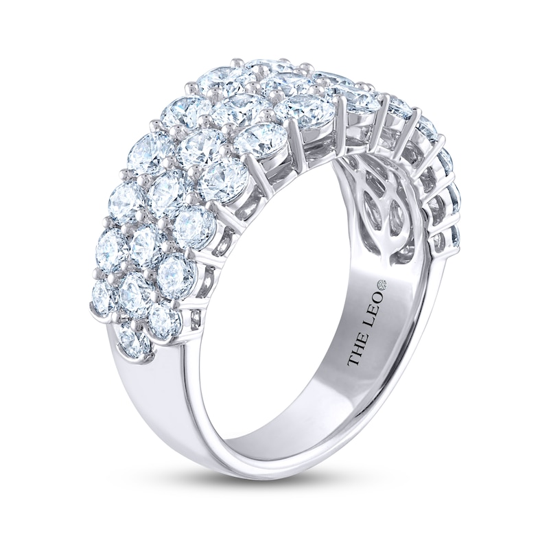Main Image 2 of THE LEO Diamond Anniversary Ring 3 ct tw Round-Cut 14K White Gold