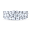 Thumbnail Image 3 of THE LEO Diamond Anniversary Ring 3 ct tw Round-Cut 14K White Gold