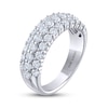 Thumbnail Image 1 of THE LEO Diamond Anniversary Ring 1-1/2 ct tw Round-Cut 14K White Gold