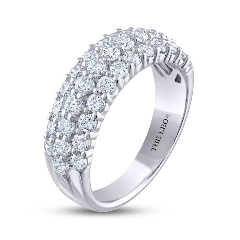 THE LEO Diamond Anniversary Ring 1-1/2 ct tw Round-Cut 14K White Gold