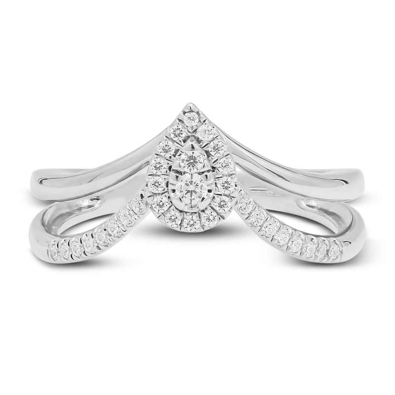 Main Image 3 of Diamond Ring 1/5 ct tw Round-cut 10K White Gold