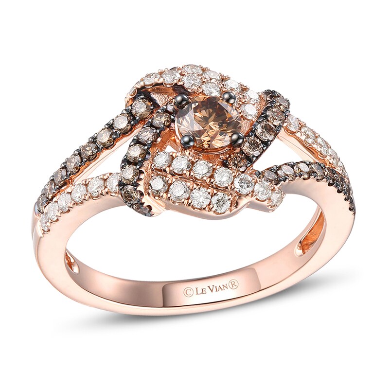 Main Image 1 of Le Vian Diamond Ring 7/8 ct tw 14K Strawberry Gold