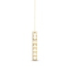 Thumbnail Image 2 of Lab-Created Diamonds by KAY Cross Necklace 1/2 ct tw 14K Yellow Gold 18"