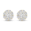 Thumbnail Image 3 of KAY Lab-Grown Diamonds Flower Stud Earrings 1 ct tw Round-Cut 14K Yellow Gold