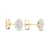 Thumbnail Image 4 of KAY Lab-Grown Diamonds Flower Stud Earrings 1 ct tw Round-Cut 14K Yellow Gold