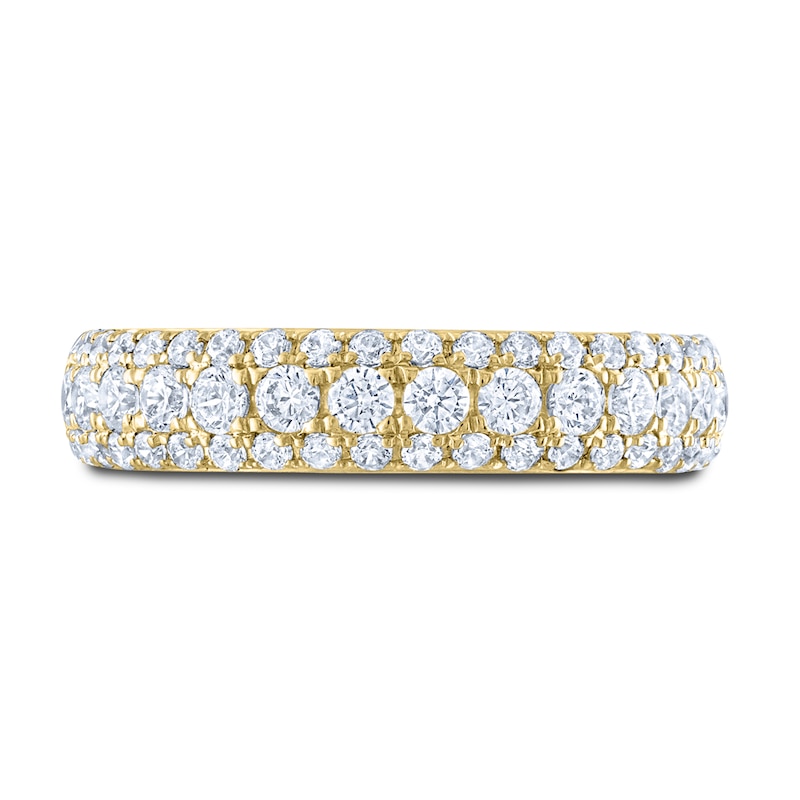 Main Image 3 of THE LEO Diamond Anniversary Band 1 ct tw Round-cut 14K Yellow Gold