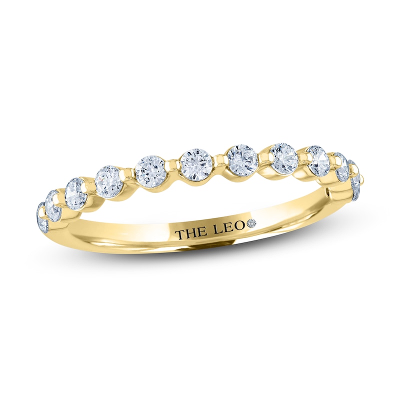 Main Image 1 of THE LEO Diamond Anniversary Ring 1/2 ct tw Round-cut 14K Yellow Gold