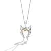 Thumbnail Image 0 of Star Wars Ahsoka Tano Necklace 1/10 ct tw Diamonds Sterling Silver & 10K Yellow Gold 18"