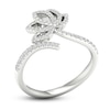 Thumbnail Image 2 of By Women For Women Diamond Lotus Ring 1/4 ct tw Round-cut 10K White Gold