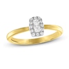 Thumbnail Image 1 of Forever Connected Diamond Ring 1/5 ct tw Princess & Round-cut 10K Yellow Gold