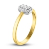 Thumbnail Image 2 of Forever Connected Diamond Ring 1/5 ct tw Princess & Round-cut 10K Yellow Gold