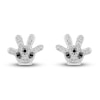 Thumbnail Image 2 of Disney Treasures Diamond Mickey Mouse Glove Earrings 1/5 ct tw Sterling Silver
