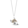 Disney Treasures "Bambi" Diamond Necklace 1/6 ct tw Sterling Silver & 10K Yellow Gold 17"