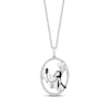 Thumbnail Image 0 of Disney Treasures Goofy Diamond Necklace 1/8 ct tw Sterling Silver 17"