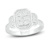 Diamond Ring 1/4 ctw Round-cut Sterling Silver