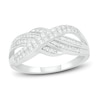 Thumbnail Image 1 of Diamond Twist Ring 1/3 ct tw Round-cut 10K White Gold