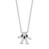 Thumbnail Image 0 of Disney Treasures Diamond Mickey Glove Necklace 1/6 ct tw Sterling Silver 17"